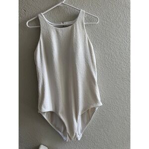 White One-piece Swimsuit-Minimalist Chic Resort | Bridal Honeymoon Bachelorette